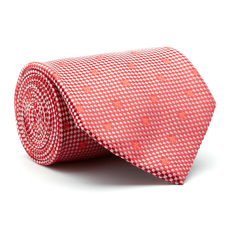 Hand Made Tie // Red Patterned