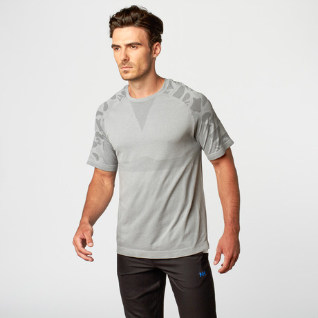 Alanic // Black Blob Half-Sleeve T-Shirt // Grey
