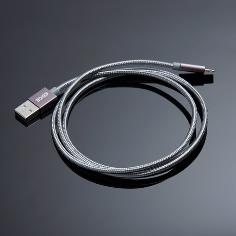 Edge Industry // Gemini Cable II // Lightning & Micro USB Charge/Sync Cable // Space Gray