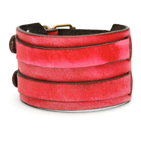 Sleek Cuff Bracelet // Red