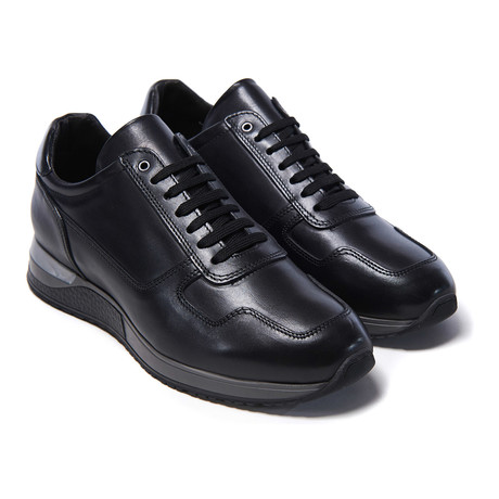 Del Re Shoes // Classic Low-Top Sneaker // Black (Euro: 42)
