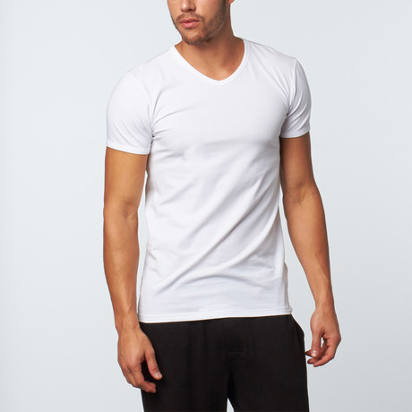 V-Neck T-Shirt // White