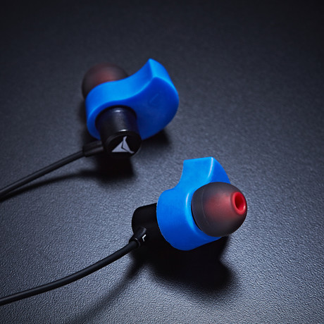 Custom Molded Wireless Earphones // Blue