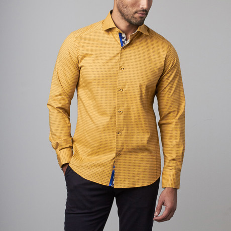 Button-Up Shirt // Yellow Dots