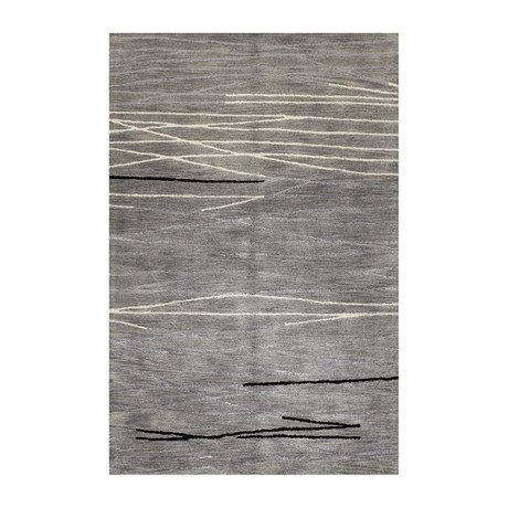 Intersect // Grey Wool + Viscose Rug