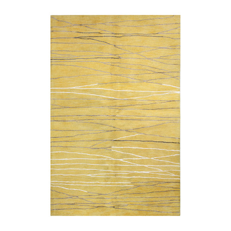 Intersect // Gold Wool + Viscose Rug
