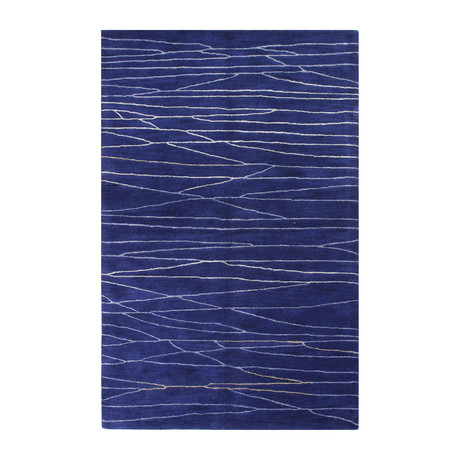 Intersect // Navy Wool + Viscose Rug