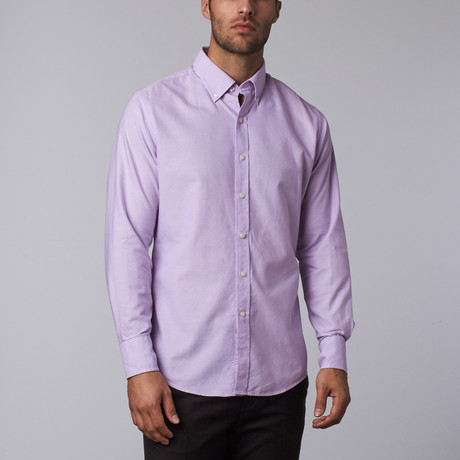 Highline Washed Casual Button-Up // Lavender Oxford