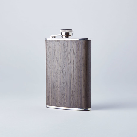 Flask // Gun Metal Ebony Wood