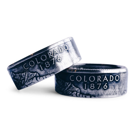 Colorado Double Sided State Quarter Ring