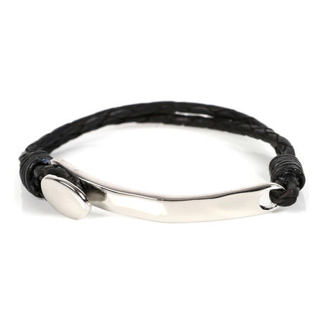 Ali Leather Bracelet // Black + Brown