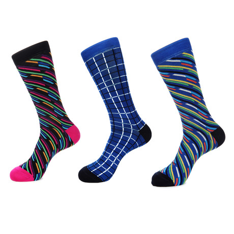 Squiggles Dress Mid-Calf Sock // Pack of 3