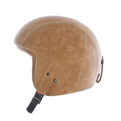 Havana Leather Helmet // No Visor