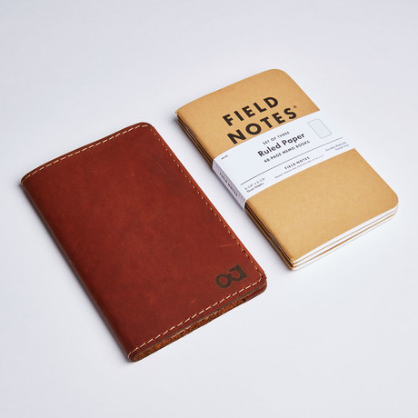 Pocket Notebook Cover // Saddle