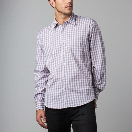Howard Gingham Button-Up // Grey