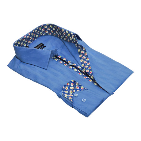 Lindos Button-Up Dress Shirt // Royal