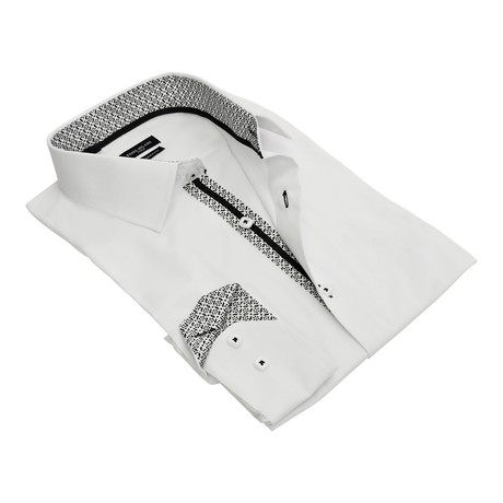 Quavo Button-Up Dress Shirt // White