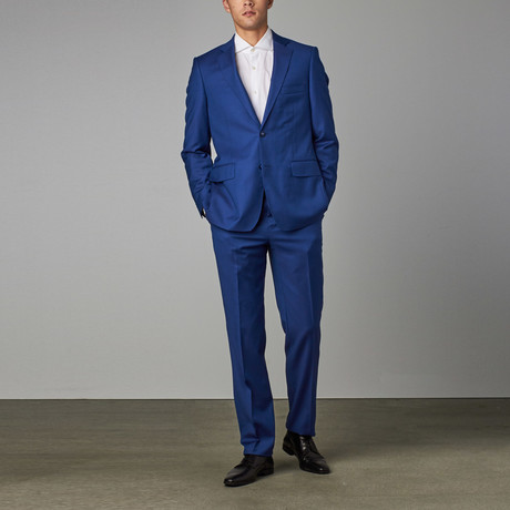 Classic Half-Canvas Suit // French Blue Steel Plate