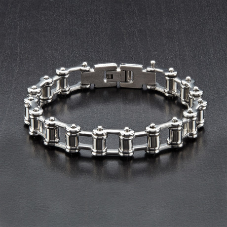 Bicycle Chain Link Bracelet // Stainless Steel