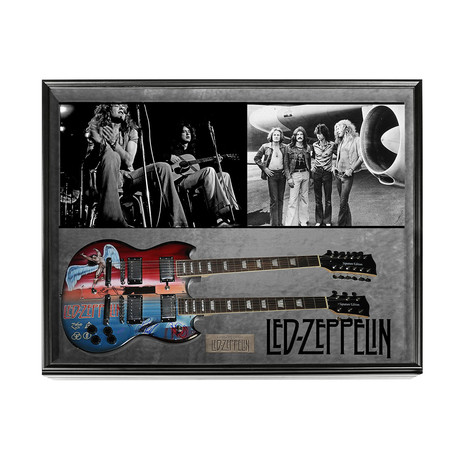 Led Zeppelin Signed Doubleneck Guitar