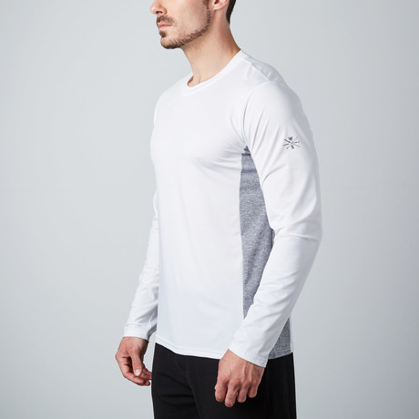 Power Fitness Tech Long-Sleeve T-Shirt // White