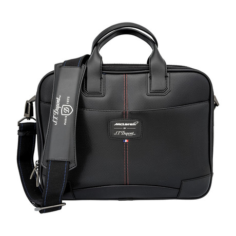 S.T. Dupont McLaren Defi Perforated Leather Bag