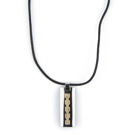 Stainless Steel Two Tone Gold Plated Pendant
