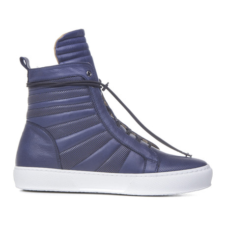 Apollo High-Top Sneaker // Blue