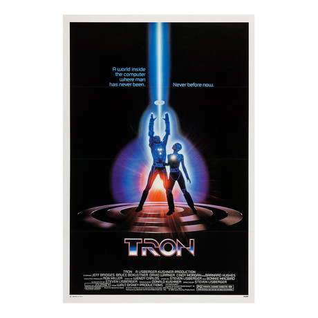 TRON Original One Sheet Movie Poster // 1982