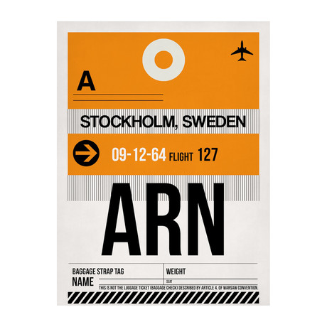 ARN Stockholm Luggage Tag