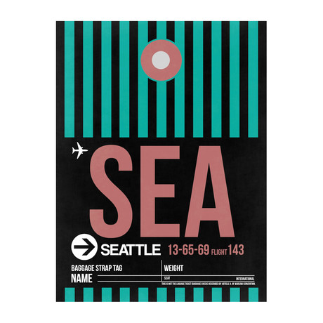 SEA Seattle Luggage Tag