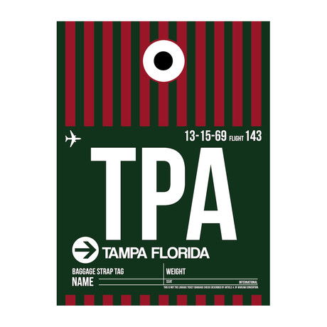 TPA Tampa Luggage Tag