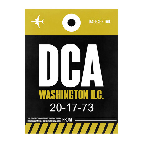 DCA Washington, D.C. Luggage Tag