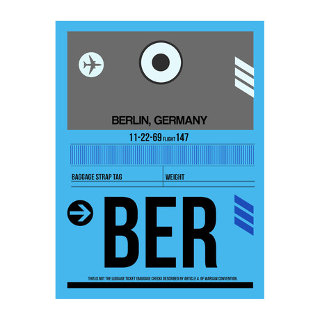 BER Berlin Luggage Tag