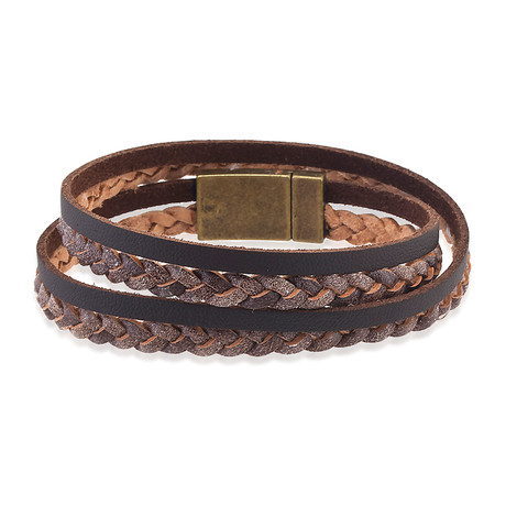 Gokova Leather Bracelet // Brown