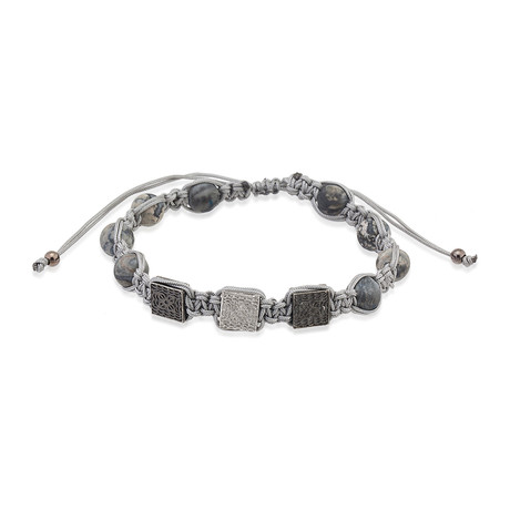 Foca Leather Bracelet // Grey