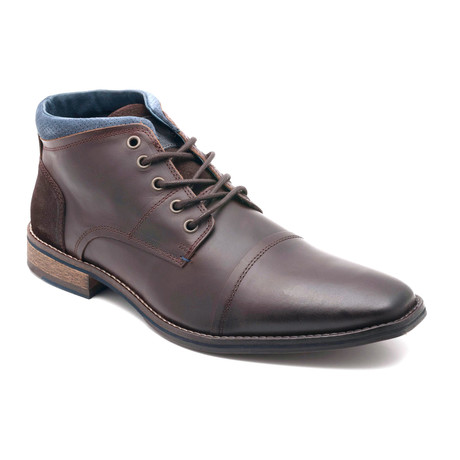 Christie Cap-Toe Ankle Boot // Brown
