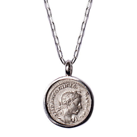 Elagabalus Emperor Silver Necklace