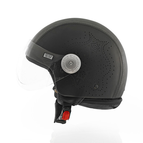 Laser Leather Helmet