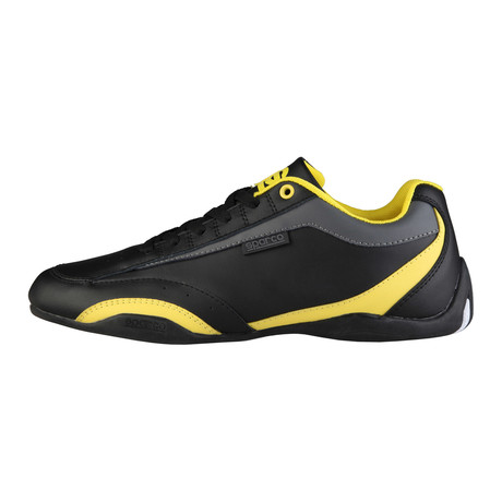 Zandvoort Low-Top Sneaker // Black + Yellow