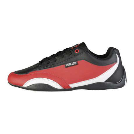 Zandvoort Low-Top Sneaker // Red + Black