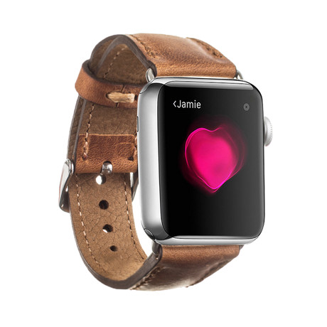 Classic Soft Leather Apple Watch Band // 42mm