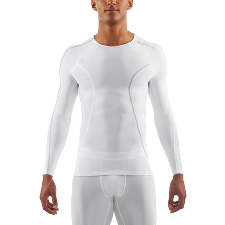 DNAmic Compression Long-Sleeve Shirt // White