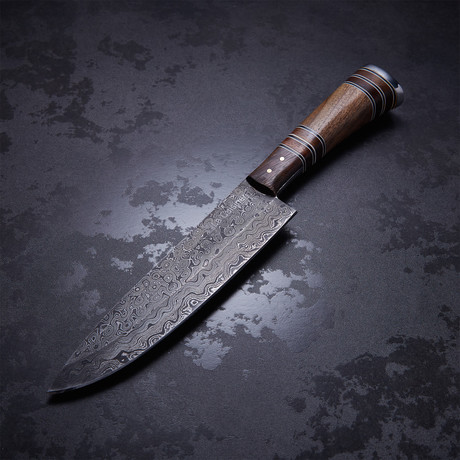 Rosewood + Walnut French Chef Knife