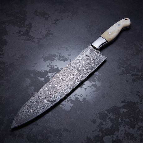 Camel Bone Large Santoku Chef Knife