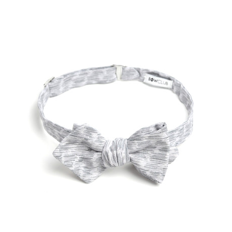 Scribble Bow Tie  // White + Black