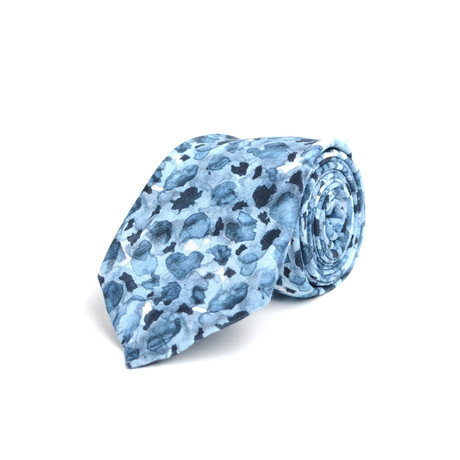 Water Petal Tie  // Blue + White