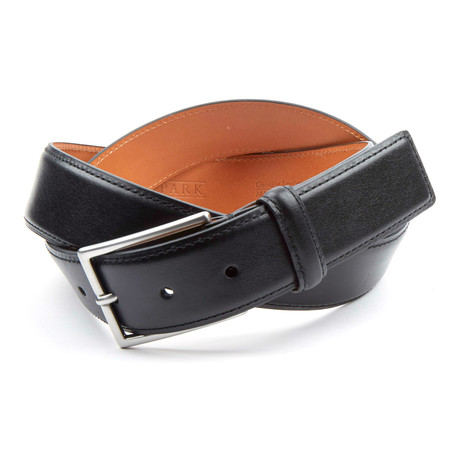 Genuine Smooth Portofino Lamb Leather Belt // Black