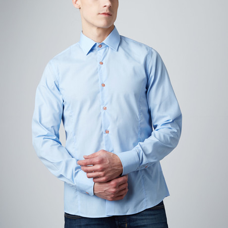 Classic Button-Up Dress Shirt // Blue