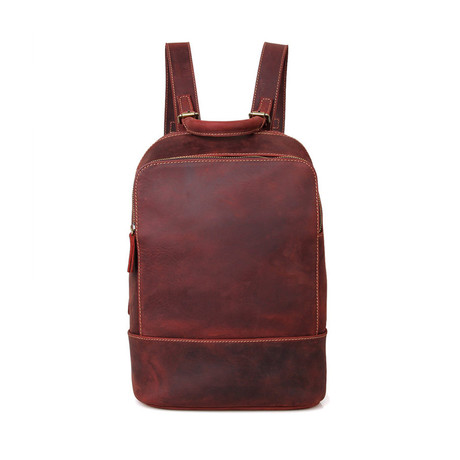 Vintage Leather Backpack // OWW-L98